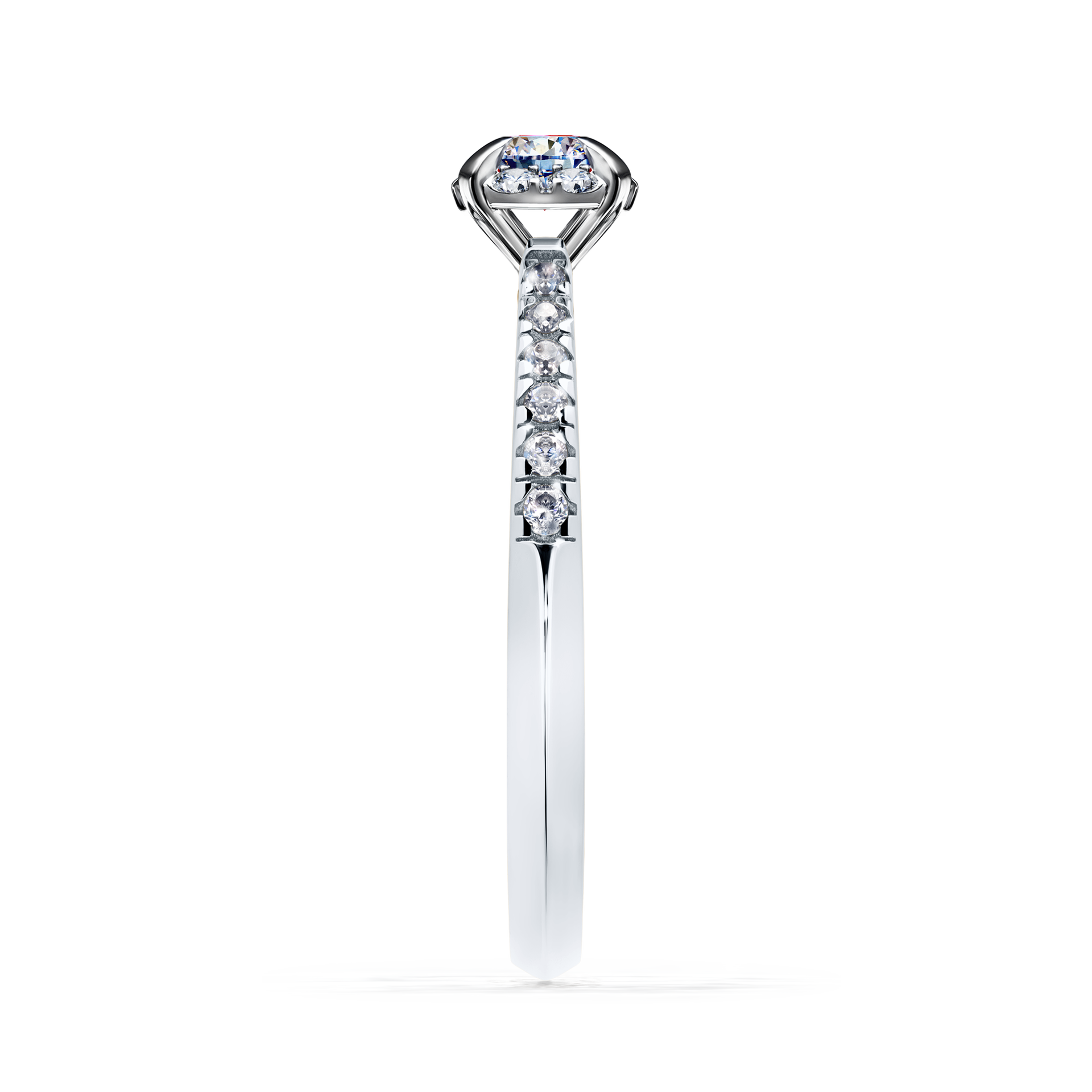 Pierścionek zaręczynowy My Princess z białego złota z diamentem laboratoryjnym 0,28CT