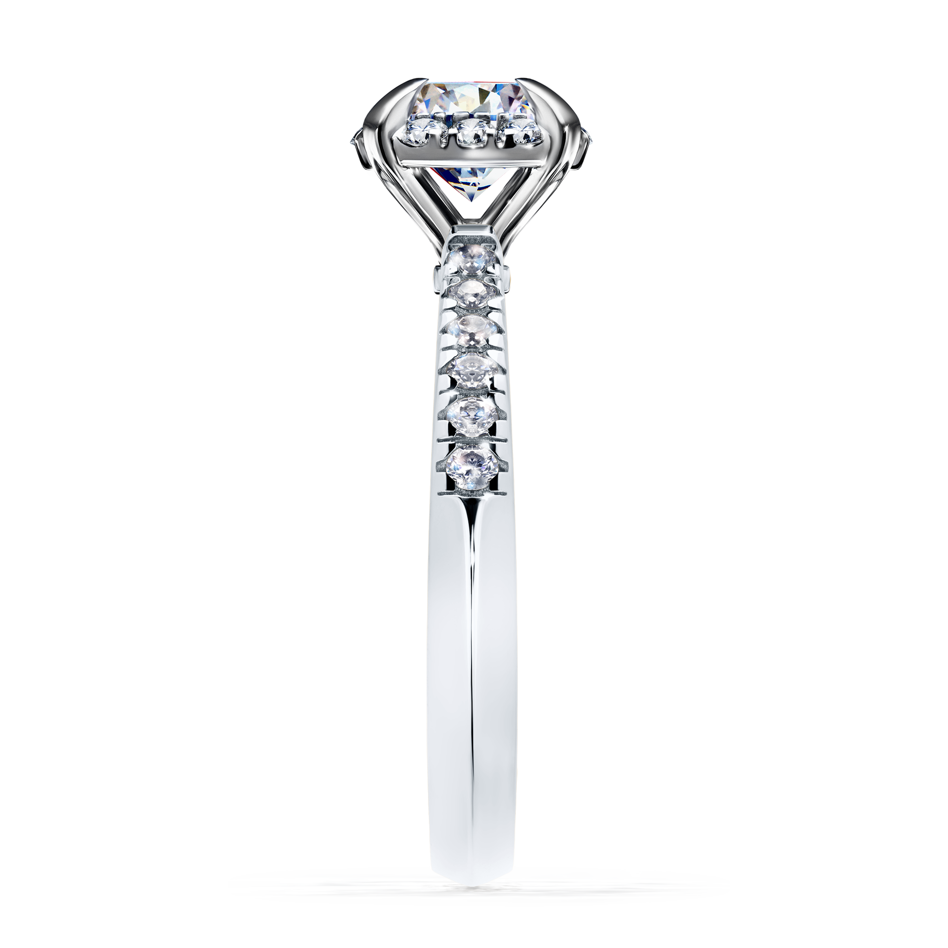 Pierścionek zaręczynowy My Princess z białego złota z diamentem naturalnym 1,18CT