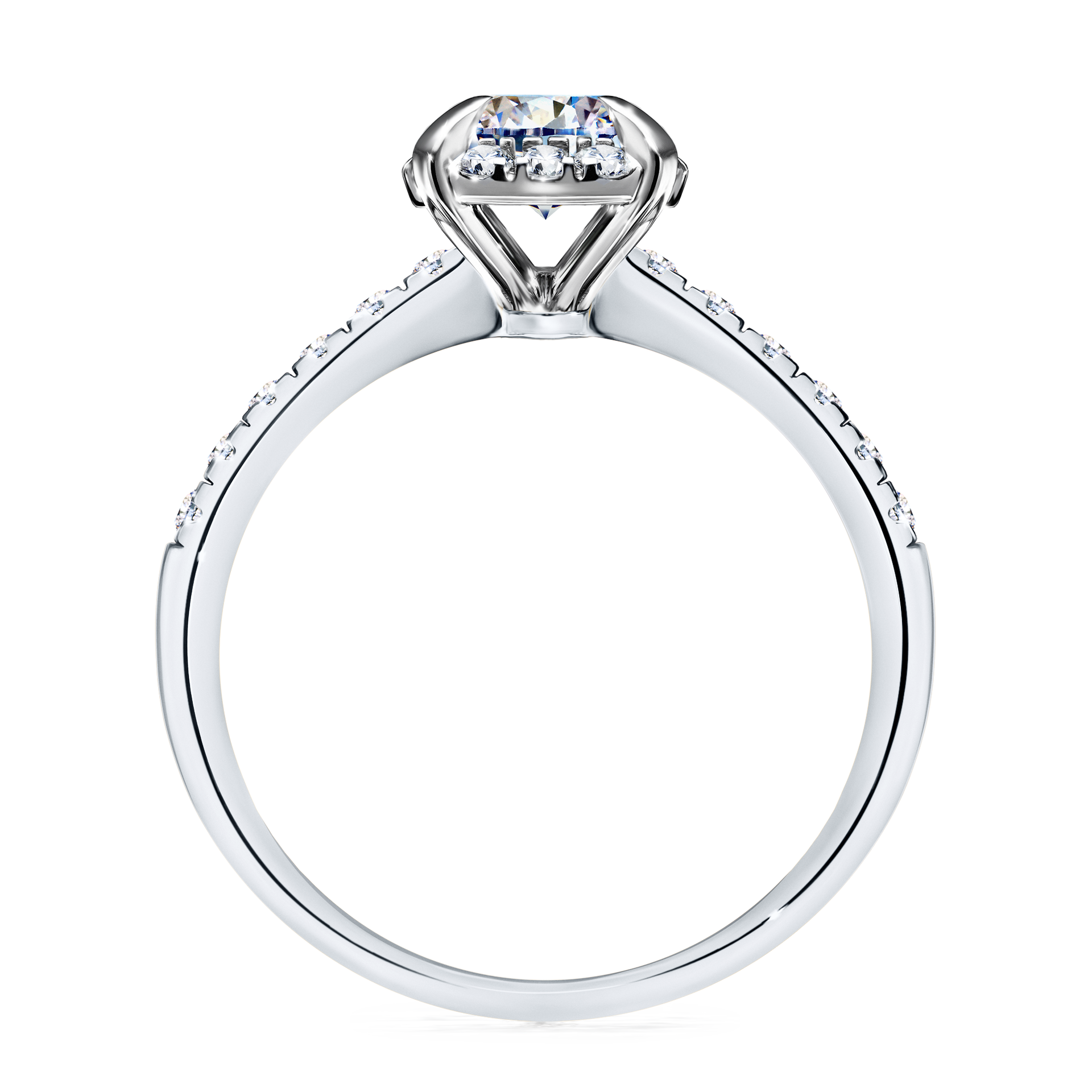 Pierścionek zaręczynowy My Princess z białego złota z diamentem naturalnym 1,18CT