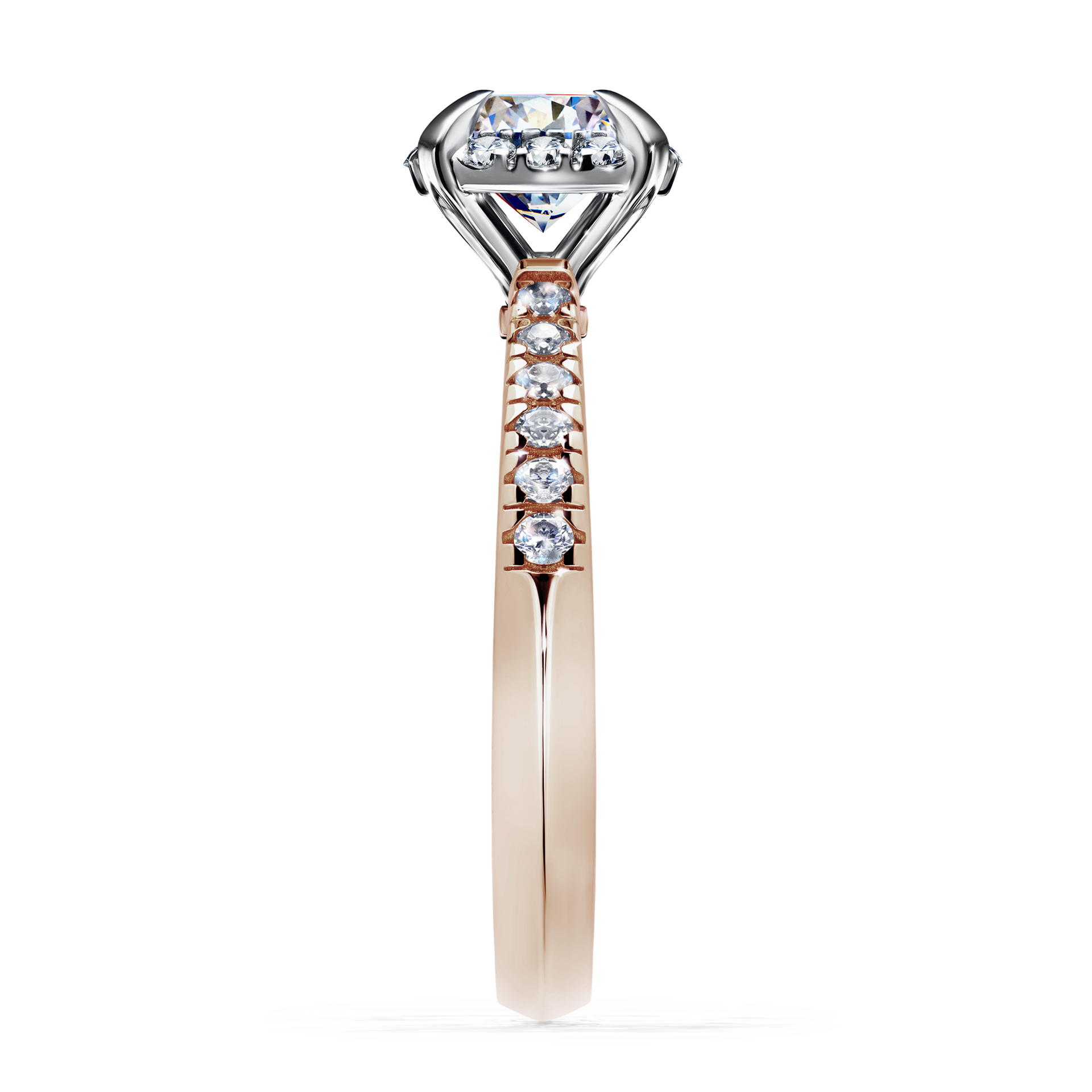 Pierścionek zaręczynowy My Princess z różowego złota z diamentem laboratoryjnym 1,18CT